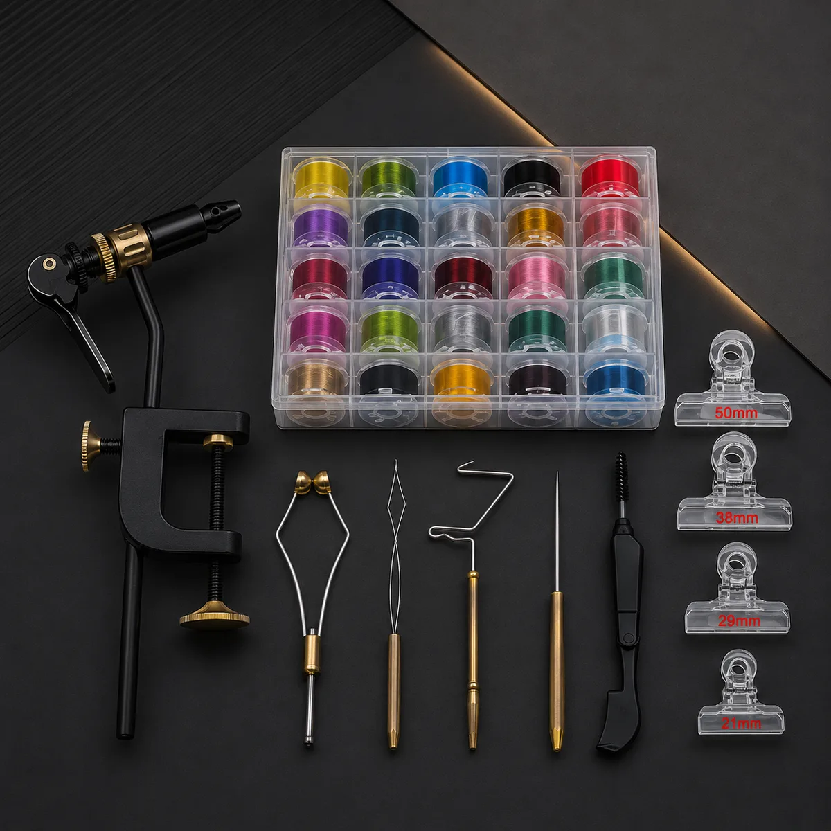 Pro Fly Tying Tool Set — Vise + Tailwater’s fullest tool set